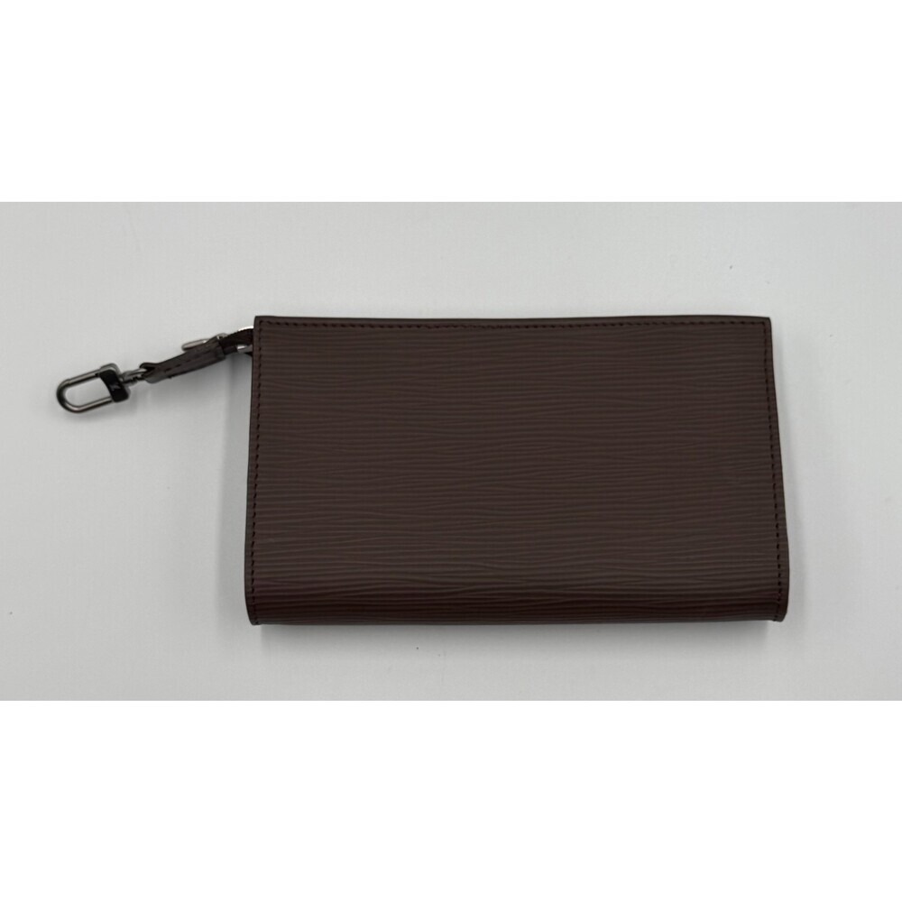 Authentic Louis Vuitton Brown Epi Leather Pochette Accessoires Bag Women's - Picture 5 of 12